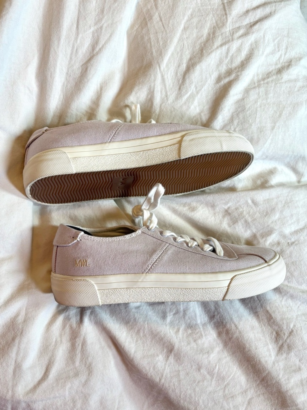 Madewell Light Purple Sidewalk Low Top Sneakers in Canvas size Women 7.5 Men 6 - Picture 4 of 7